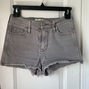 Hollister Grey Denim Shorts